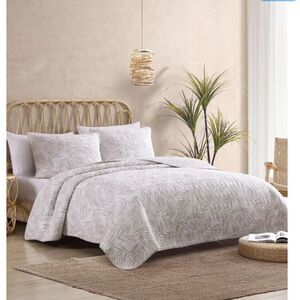 Tommy Bahama - Twin Quilt Set, Reversible Cotton Bedding with Matching S…